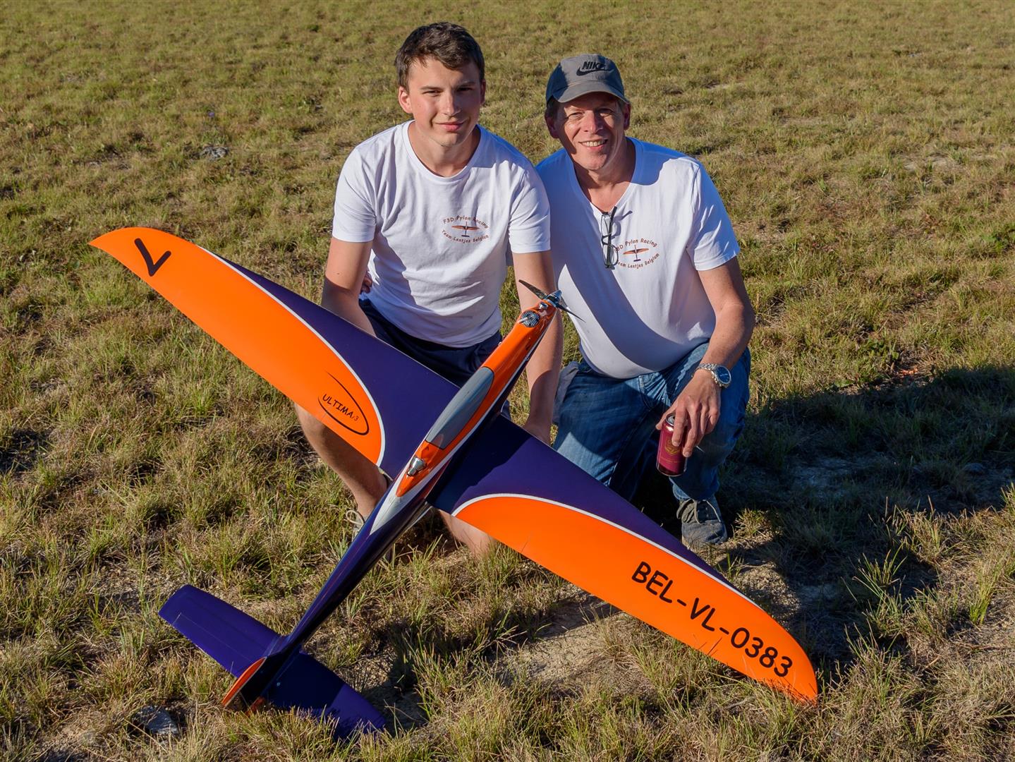 Bram Lentjes als helper tijdens de race